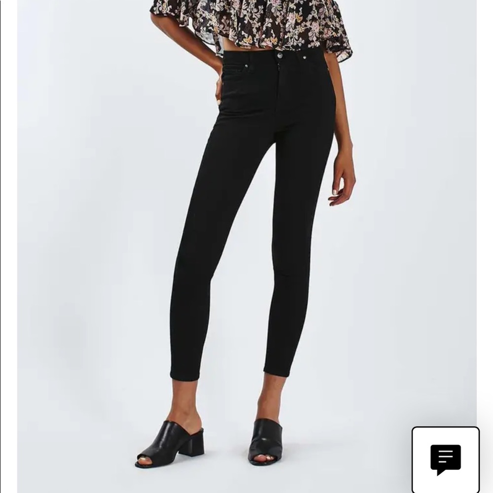 TOPSHOP jamie skinny jeans black